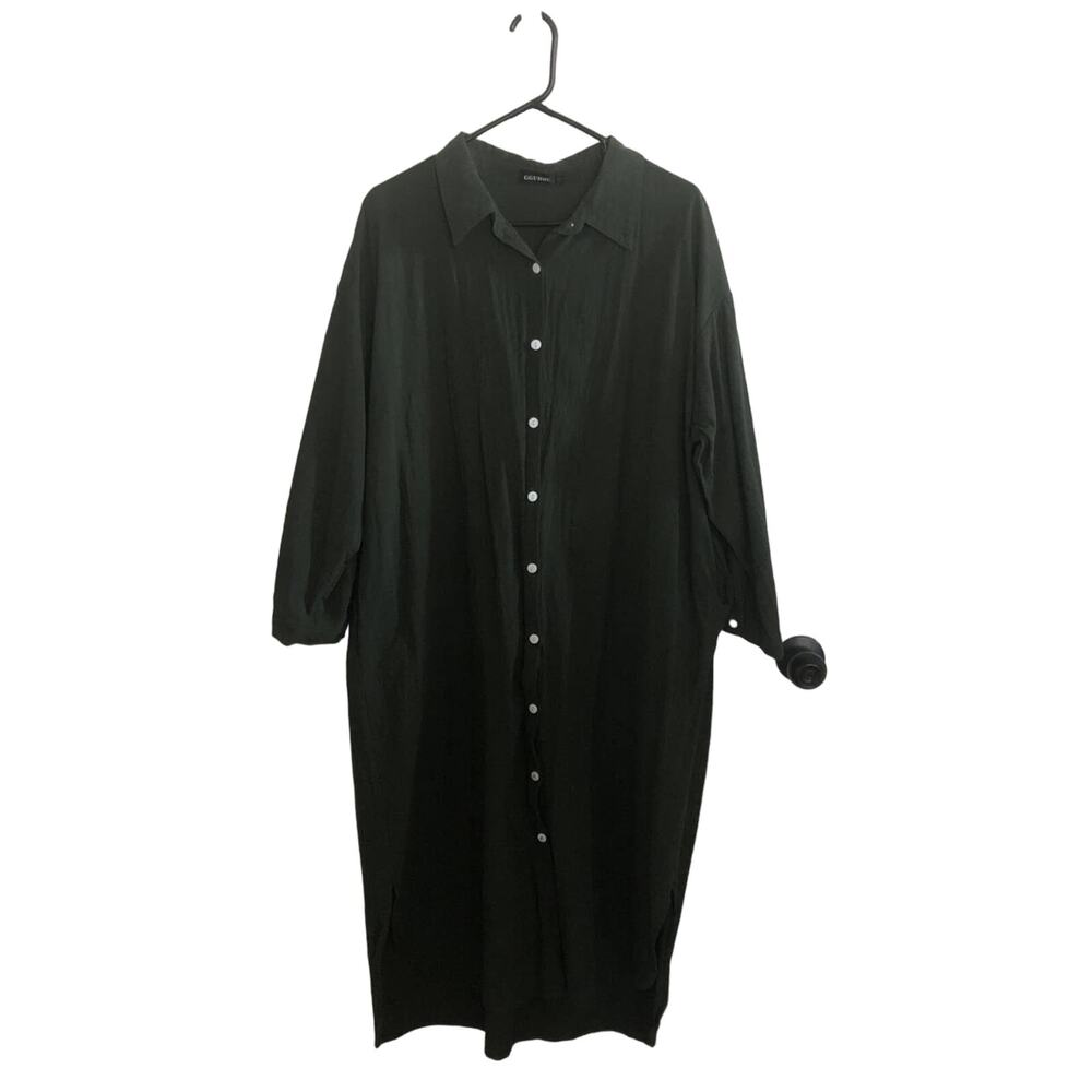 Hunter Green Button Down Dress